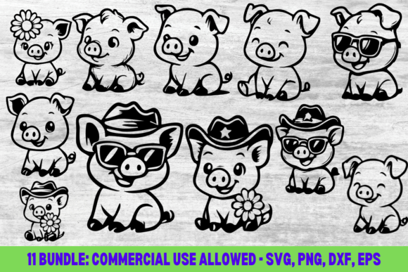 Download Pig Funny Bundle Svg , PNG, EPS, Dxf Cut - Funny bundle svg Collection