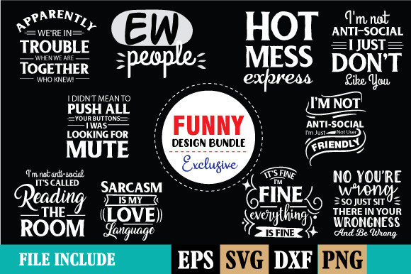 Download Funny Bundle SVG -11 DESIGNS - Funny bundle svg Collection
