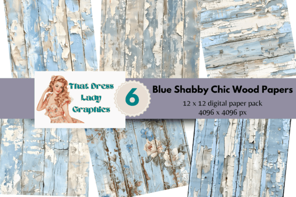 Download Blue Shabby Chic Wood Papers PNG - Premium Resources