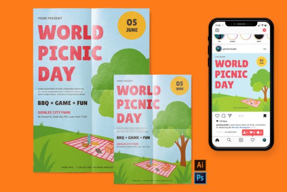 Download Picnic Day - Flyer, Poster, Instagram RB - Picnic day Collection