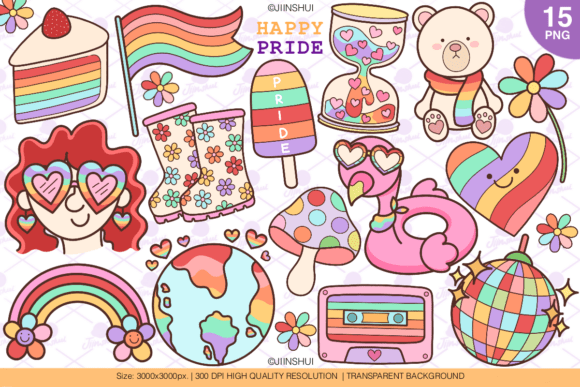Download Pride Month Clip Art, LGBTQ Gender Set02 - Premium Bundle